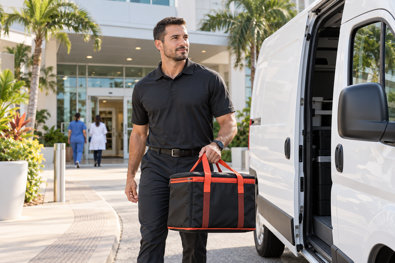 Professional on-demand medical courier service in Florida